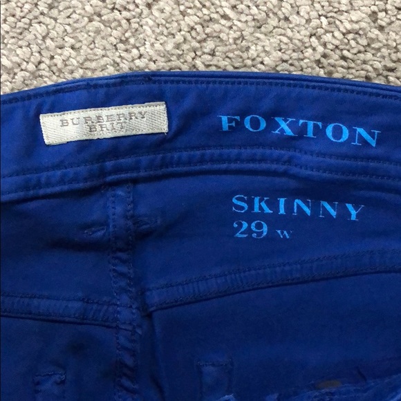 Burberry Foxton Cobalt Blue Pants - Picture 2 of 5